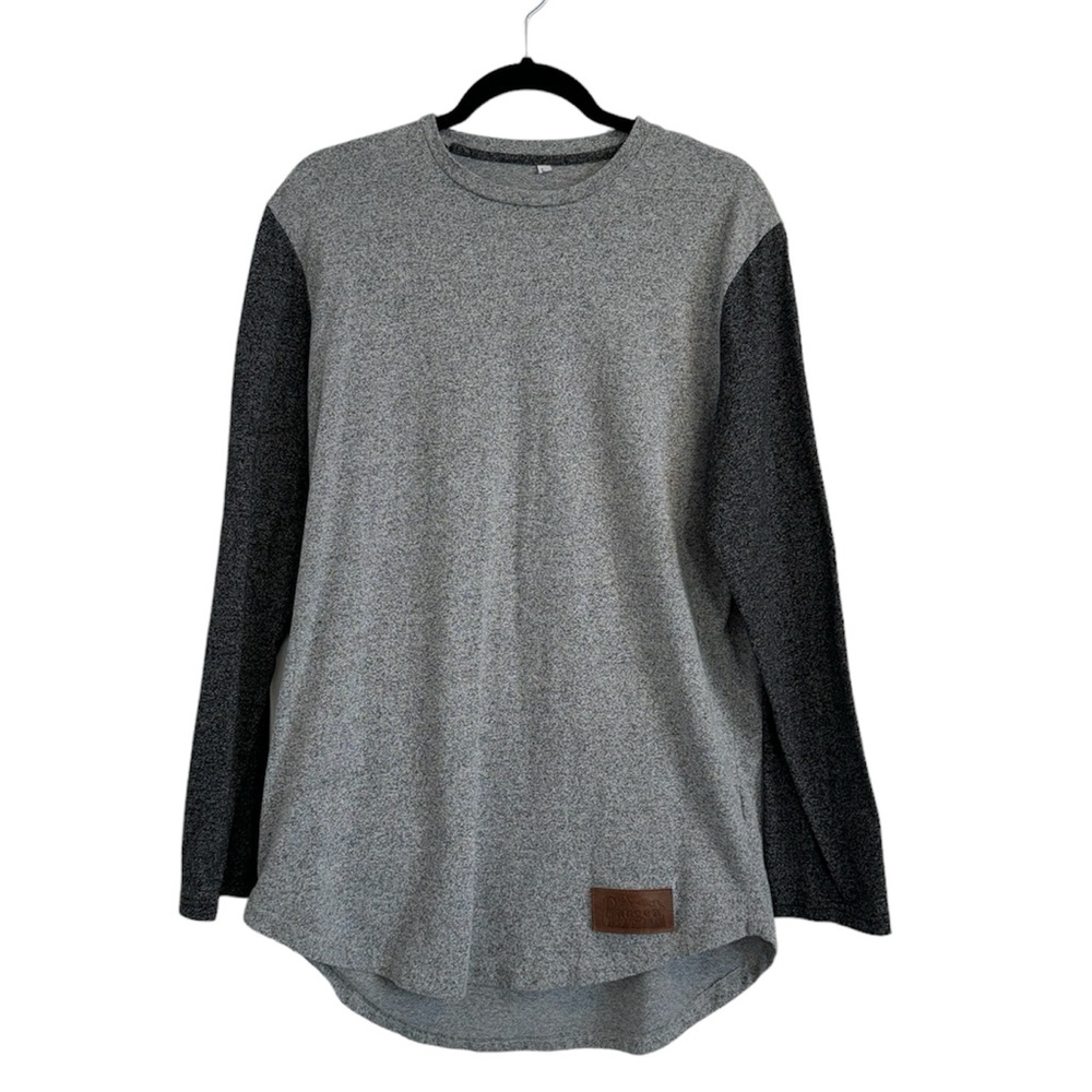 Pangea Gray Long Sleeve Shirt Size L